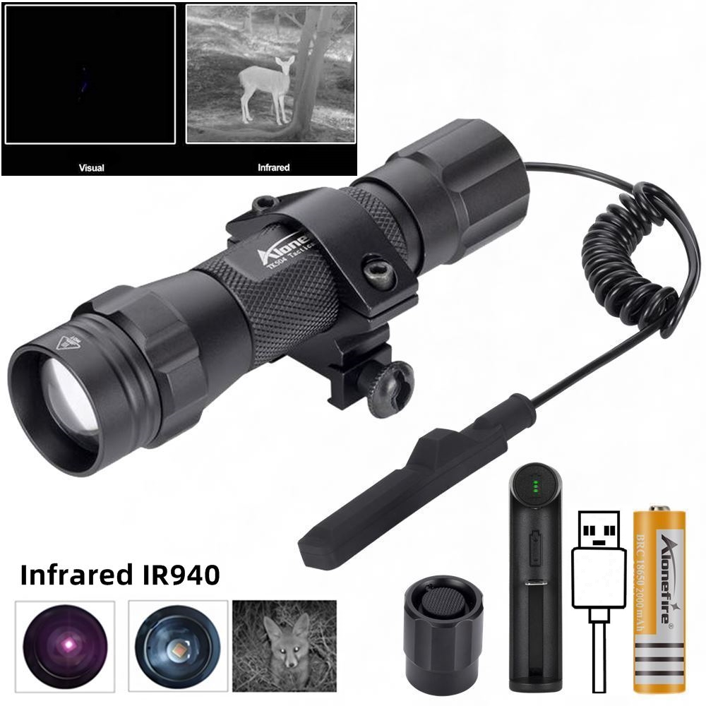 Hunting Thermal Imaging Scope - IR850nm&940nm LED Inframerah Terbaru Zoom Cahaya