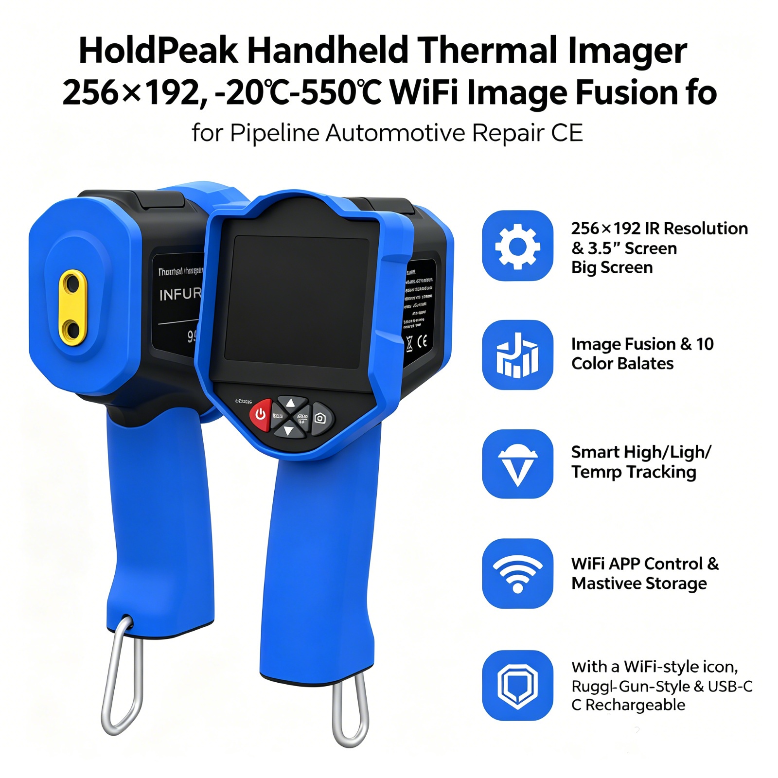 Kamera Termal HoldPeak, 256x19 - Thermal Imaging Camera 256X192 ulasan dan harga