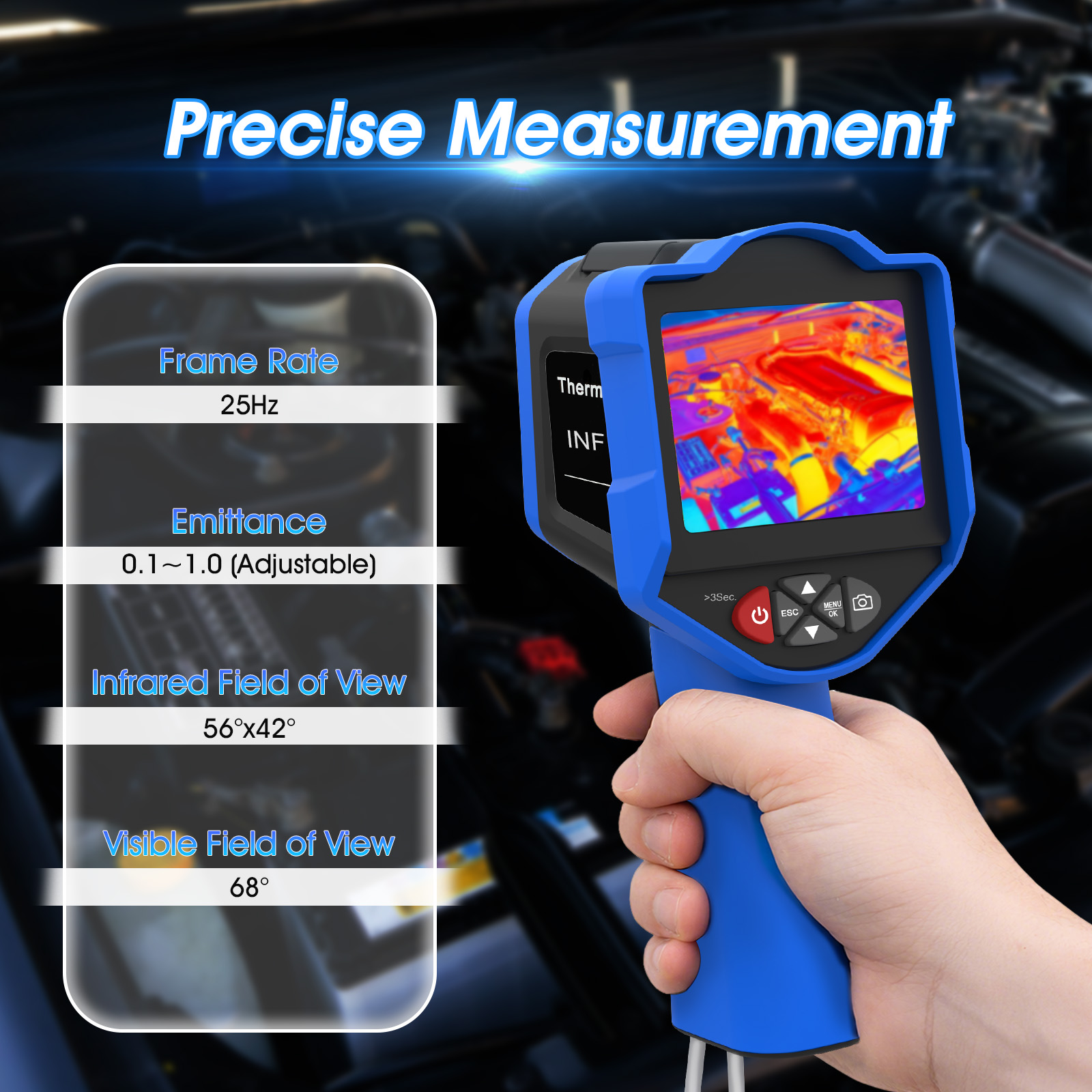 Kamera Termal HoldPeak, 256x19 - Thermal Imaging Camera 256X192 ulasan dan harga